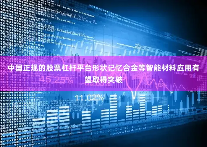 中国正规的股票杠杆平台形状记忆合金等智能材料应用有望取得突破