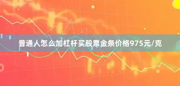 普通人怎么加杠杆买股票金条价格975元/克